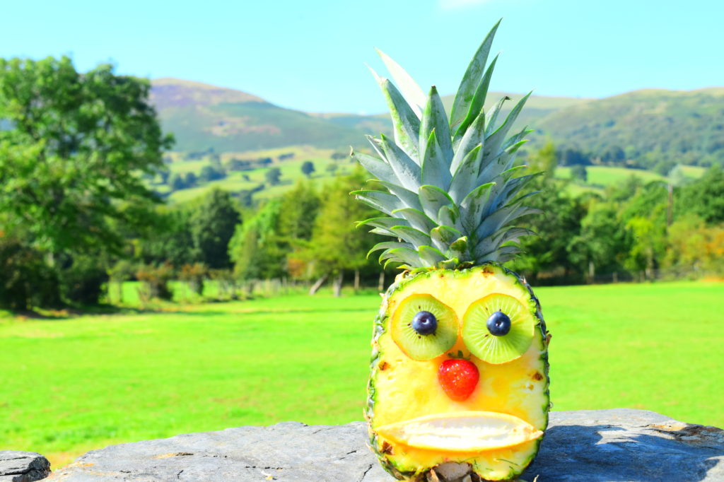 Presley the pineapple - Creative food art from MyNutriCounter