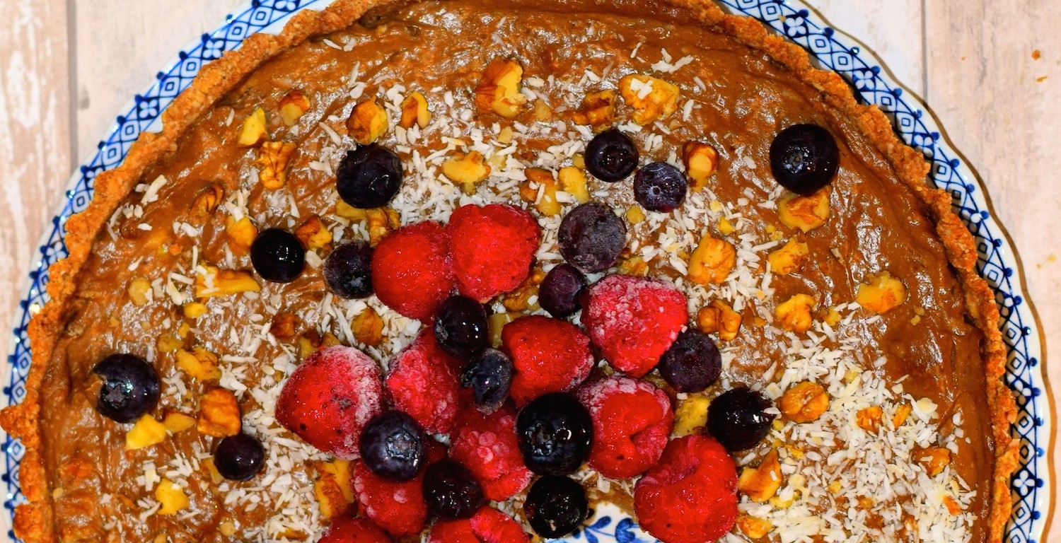 Healthy and Nutritious Gluten Free, Sugar Free and Paleo Cacao Tart Recipe from MyNutriCounter