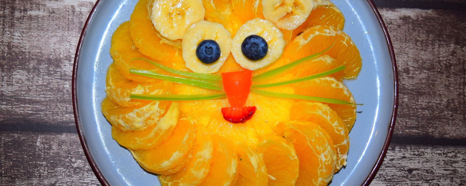 Creative lion food art from MyNutriCounter
