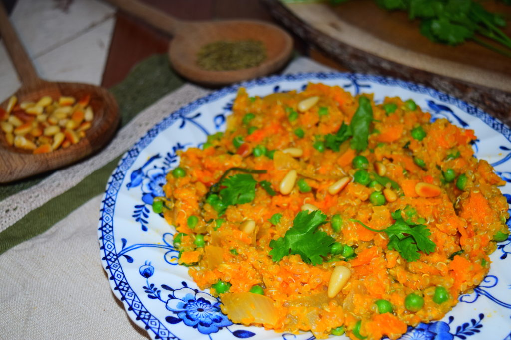 A healthy and delicious vegan butternut squash risotto recipe from MyNutriCounter